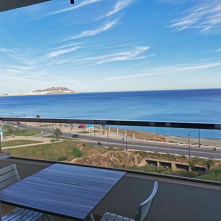 Appartf3 Vue Panoramique Sur Mer Residence Vista Del Mar Fnideq Exteriör bild